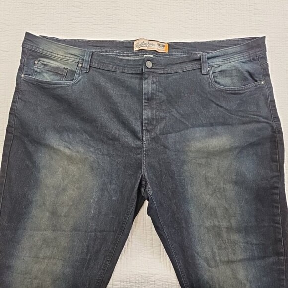 Huntington Beach Club Jeans Men's 46x32 Dark Wash Stretch Regular Fit EUC LN - Picture 7 of 16